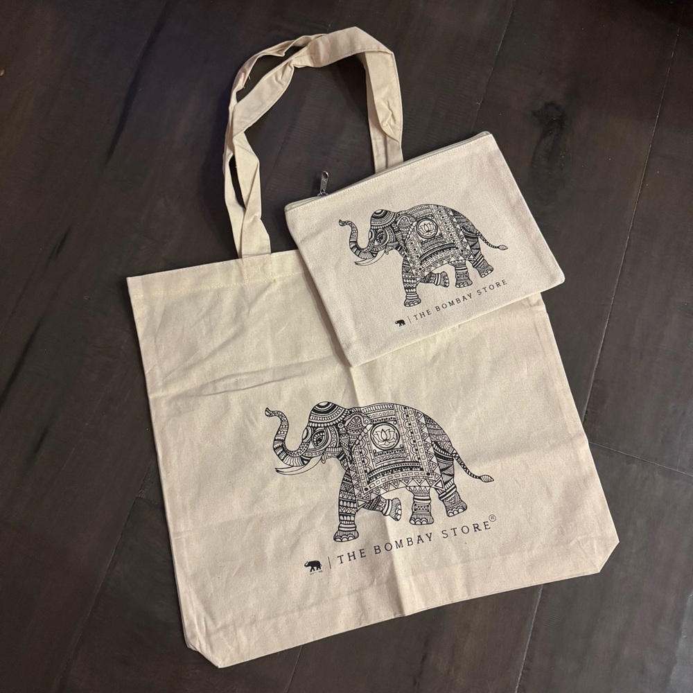 The Bombay Store | Tote and zippered pouch